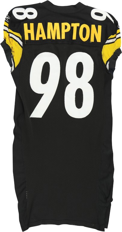 - 2007 Casey Hampton Pittsburgh Steelers Game Worn Jersey (Photo-Matched to Six Games incl: AFC Wild Card)