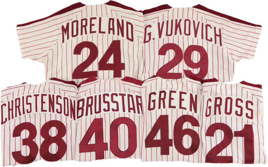 Philly Fanatic Collection - 1980 World Champion Phillies Members Game Worn Jerseys (6)