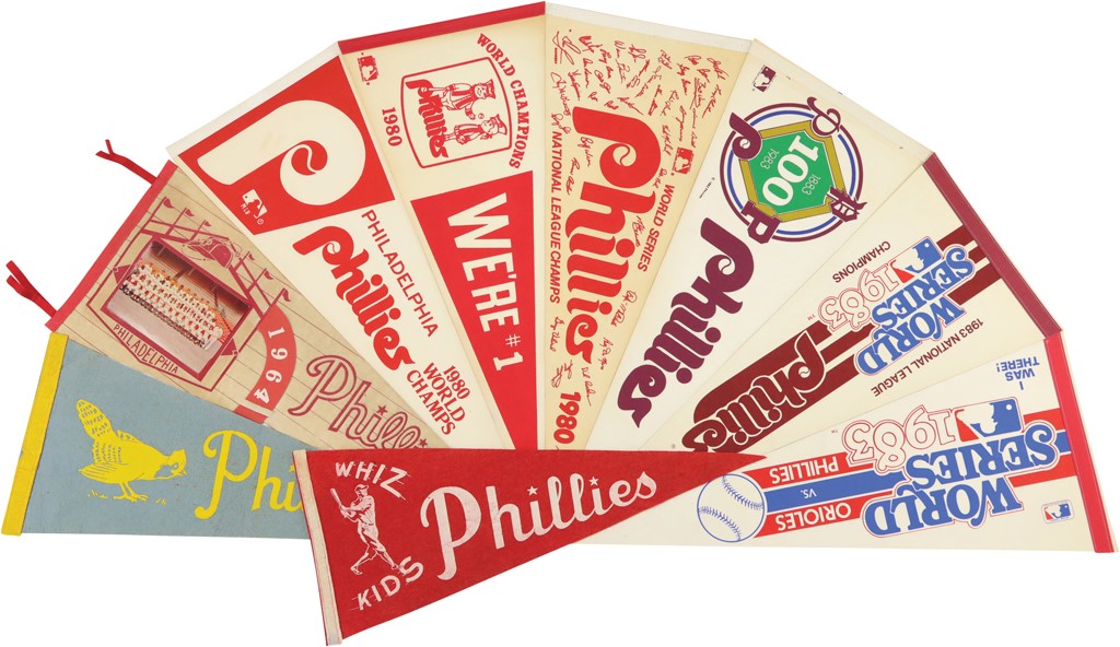 Phillies Pennants with Blue Jay Variation (9)