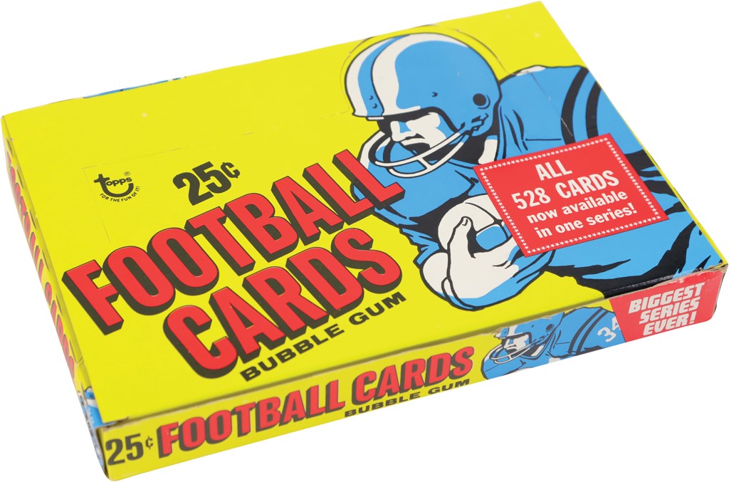 1975 Topps Football Unopened Cello Box