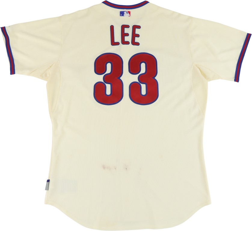 2012 Cliff Lee Philadelphia Phillies Game Worn Jersey - 11K Performance! (MLB Holo & Photo-Matched)