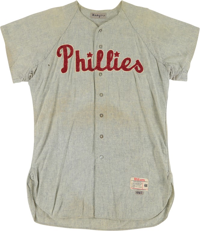 1976 John Vukovich Philadelphia Phillies Bicentennial Game Worn Jersey and  Pillbox Cap