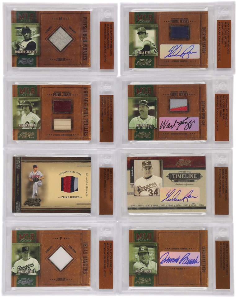 Baseball and Trading Cards - 2004 Playoff Prime Cuts Autographed and Game Worn Memorabilia Card Collection - All BGS Certified (35)