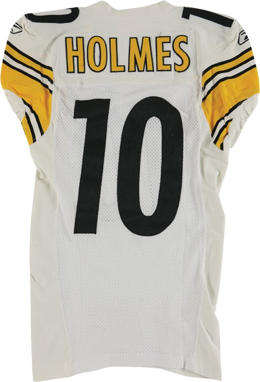 2009 Santonio Holmes Pittsburgh Steelers Game Worn Jersey (Photo-Matched to Six Games)