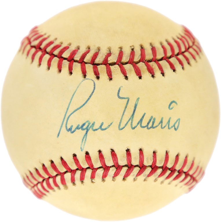 Mantle and Maris - Roger Maris Single-Signed Baseball