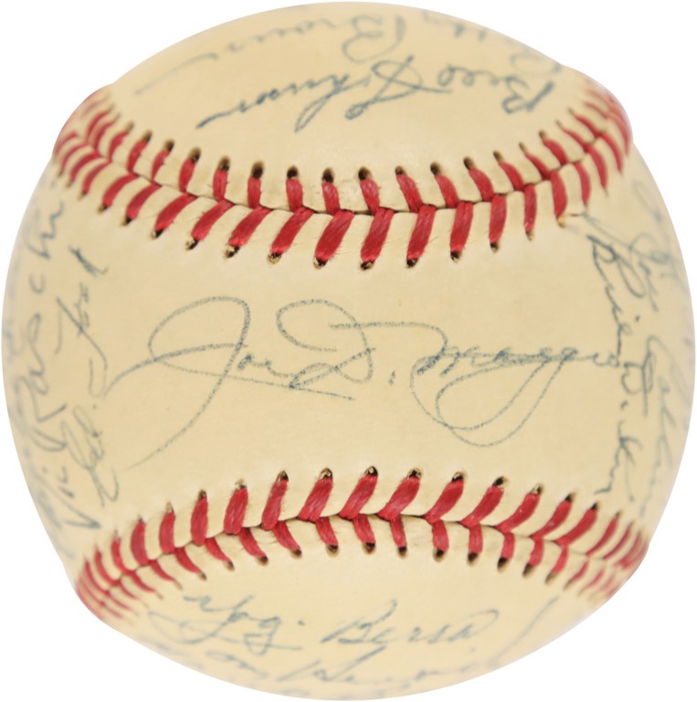 - High Grade 1950 World Champion New York Yankees Team-Signed Baseball