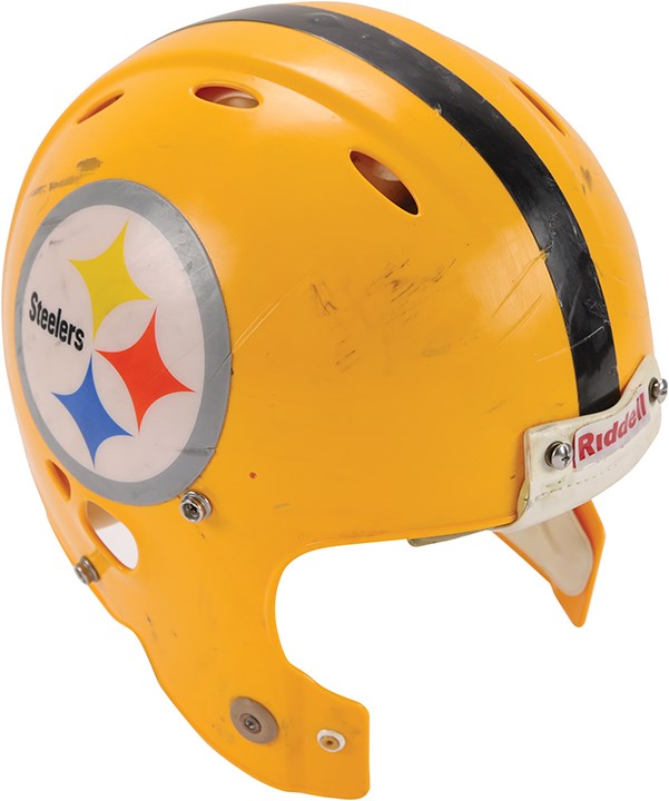 The Pittsburgh Steelers Game Worn Jersey Archive - 2007-11 Brett Keisel Pittsburgh Steelers Game Worn Throwback Helmet