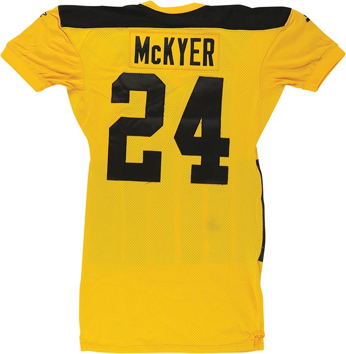 The Pittsburgh Steelers Game Worn Jersey Archive - 1994 Tim McKyer Pittsburgh Steelers Game Worn Throwback Jersey