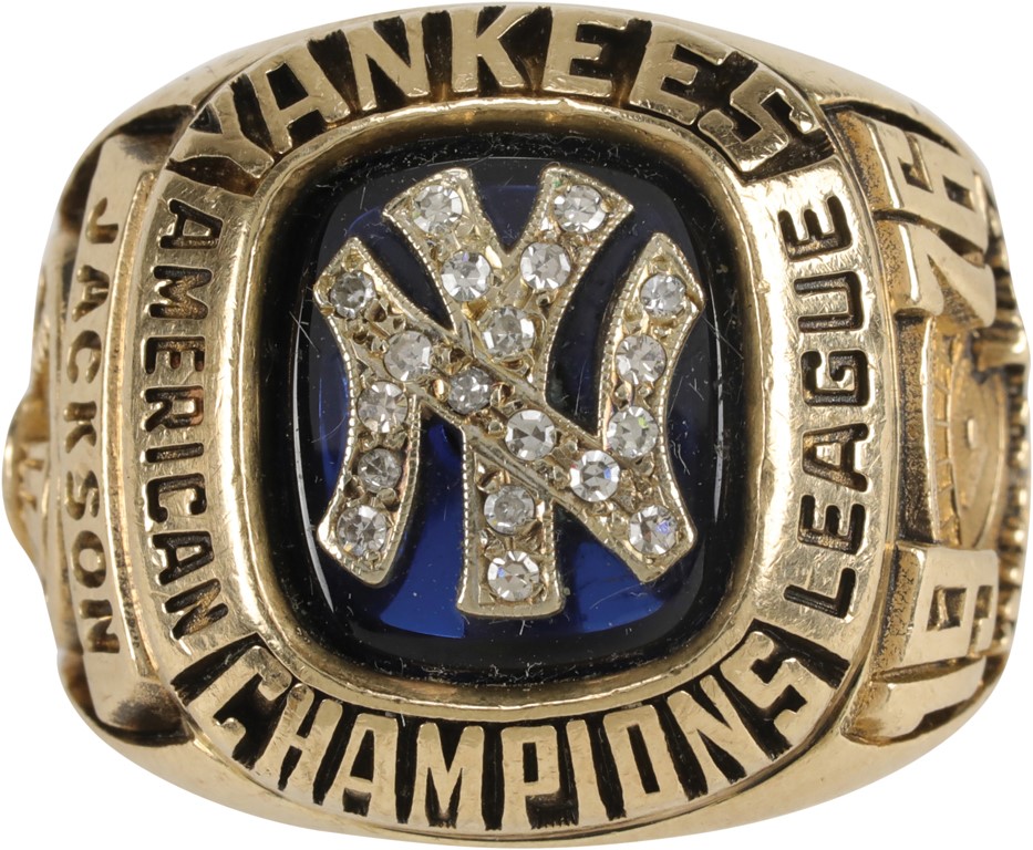 1976 New York Yankees American League Championship Player Ring Presented to Grant Jackson
