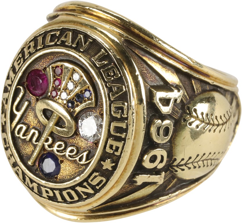 1964 New York Yankees American League Championship Ring Presented to Stan Williams