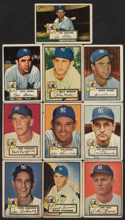 - 1952-1979 Yankees Trading Card Collection with 1952 Topps and Mantle (1,386)