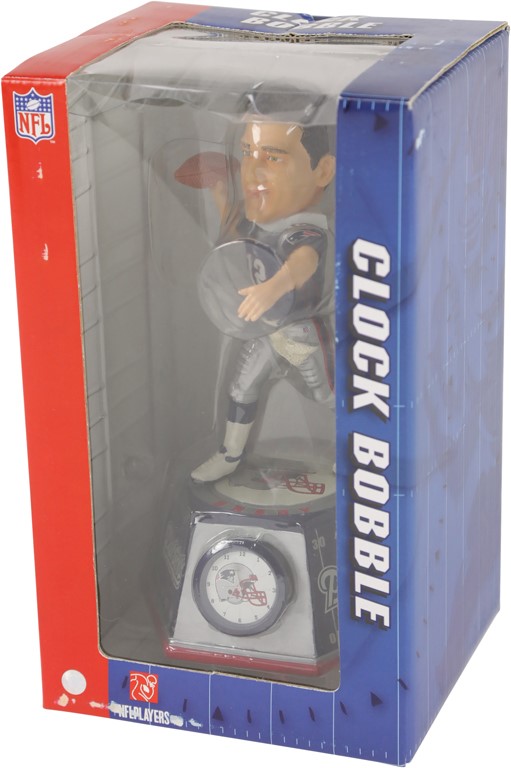 Hoard of Tom Brady Clock Bobble Heads (120)