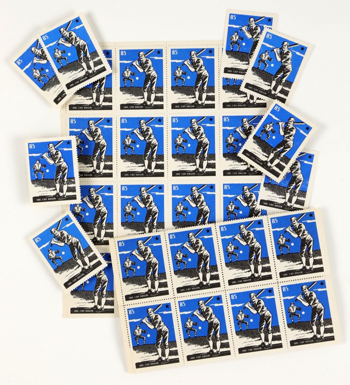 Baseball and Trading Cards - 1939 Jewel Tea Company Cap Anson Stamps (56)
