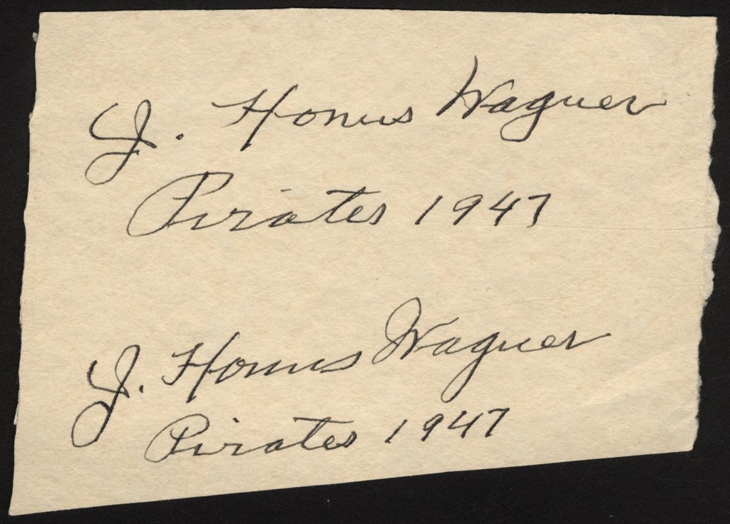 Honus Wagner Dual Signatures (PSA)