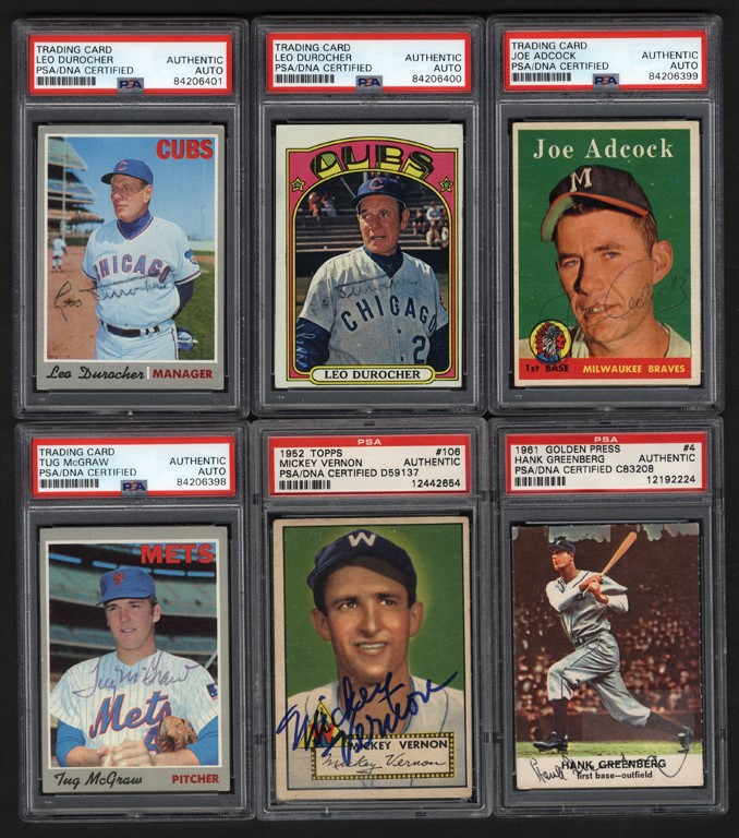- Vintage Baseball Card and Autograph Collection with Signed 1952 Topps (125+)