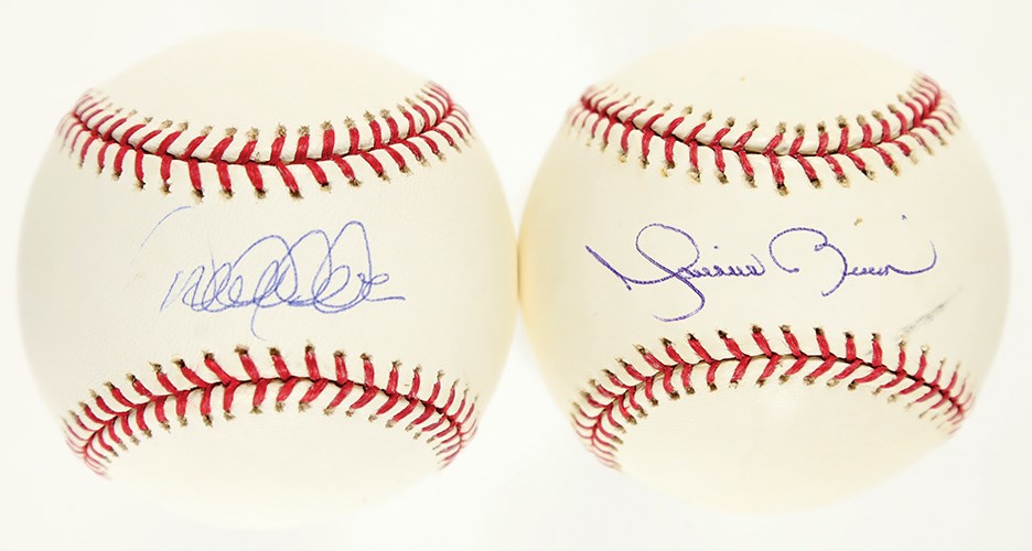 - Derek Jeter and Mariano Rivera Single Signed Baseballs (2)