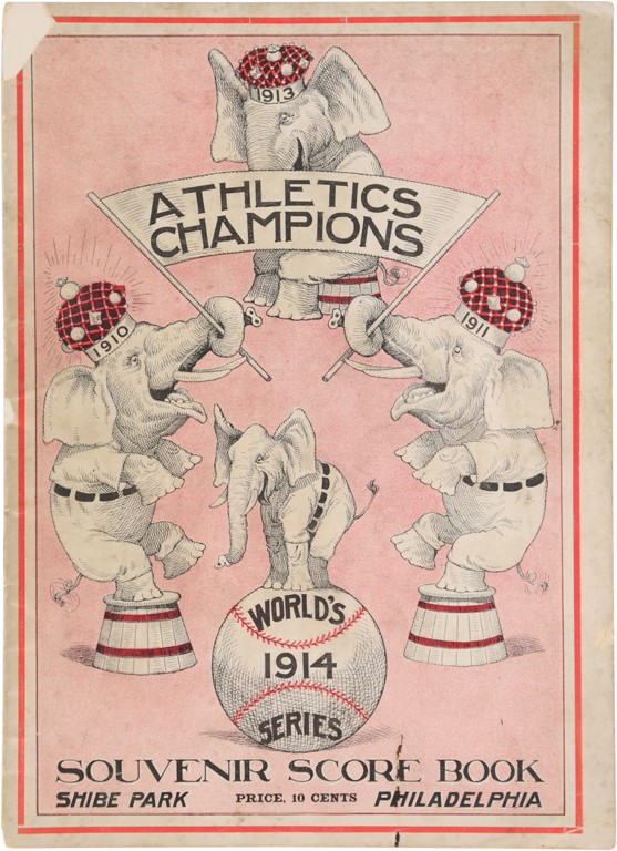1914 Philadelphia Athletics World Series Program