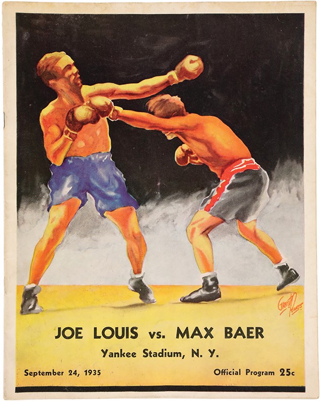 Muhammad Ali & Boxing - 1935 Joe Louis vs. Max Baer Program
