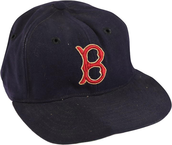 - Circa 1960 Boston Red Sox Game Worn Cap Attributed to Ted Williams (MEARS)