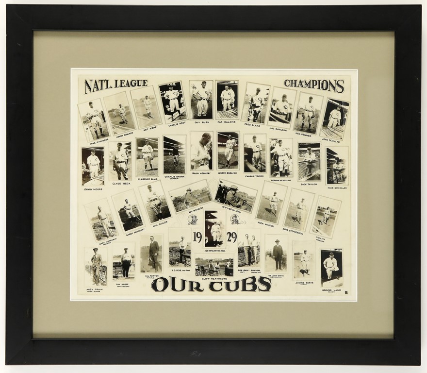 - 1929 National League Champion Chicago Cubs Composite