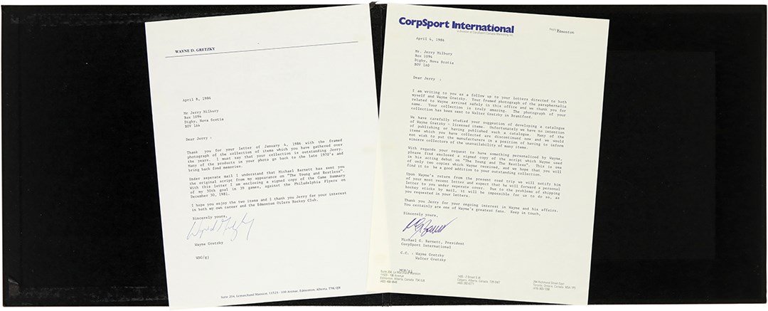 - 1986 Wayne Gretzky Typed Letter Signed JSA