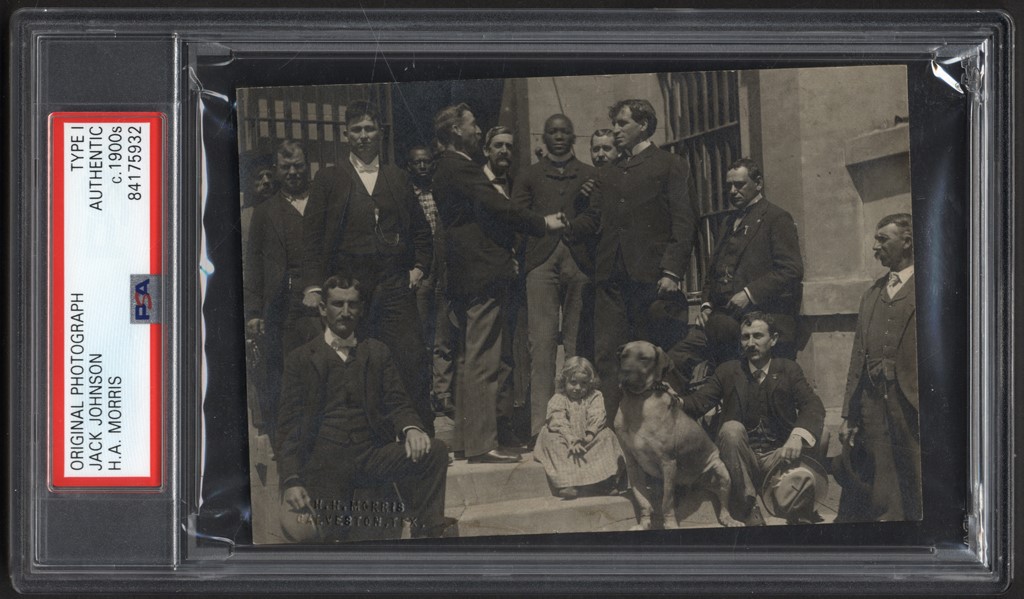 - 1900s Jack Johnson Prison Release Original Type I Photograph PSA