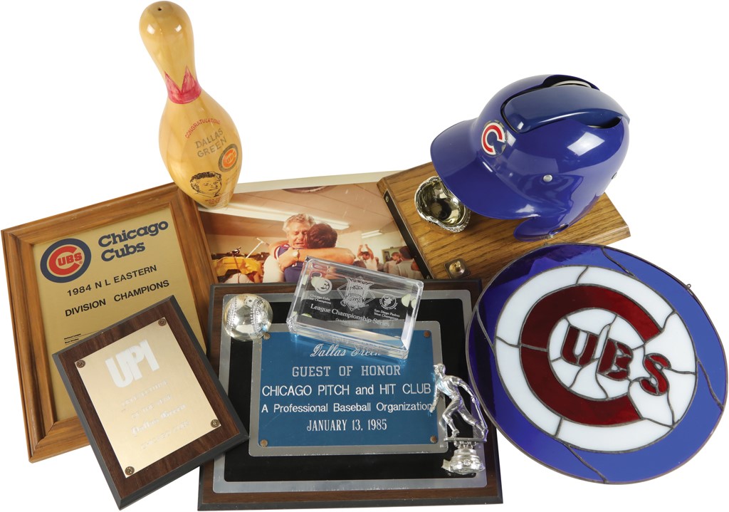 Dallas Green Chicago Cubs Collection with Important Awards (7)