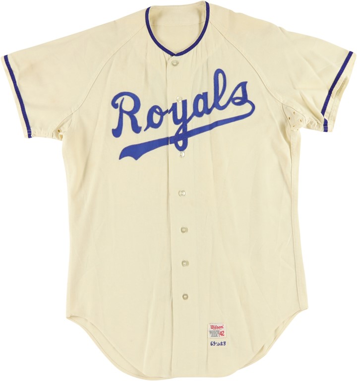 - 1969 Ed Kirkpatrick Kansas City Royals Game Worn Jersey