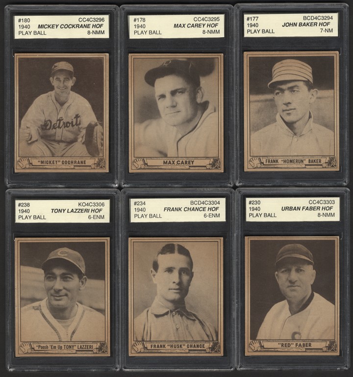 1940 Play Ball Collection with PSA & SGC Graded (106)