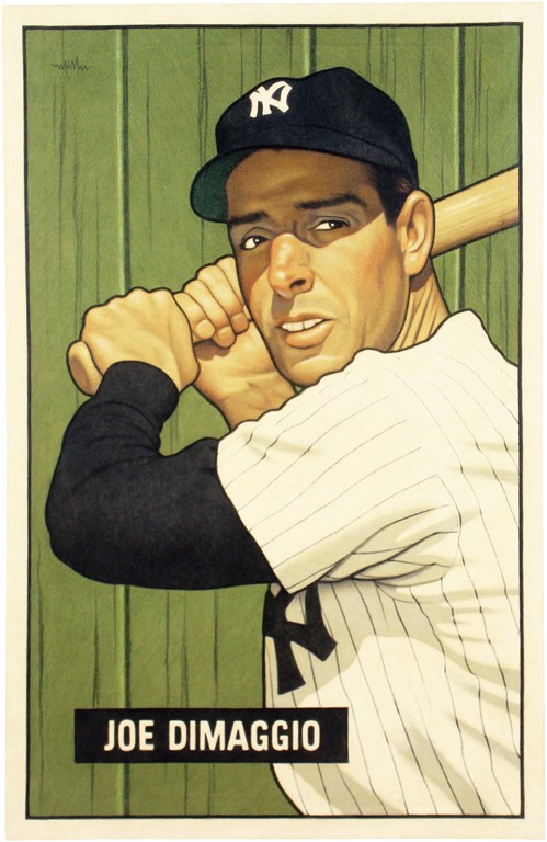 - "Joe DiMaggio" (1951 Bowman) by Arthur K Miller