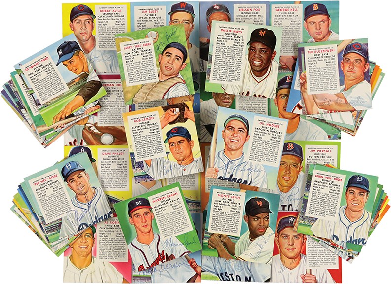 Baseball and Trading Cards - 1954 Red Man Tobacco Partially Signed Set