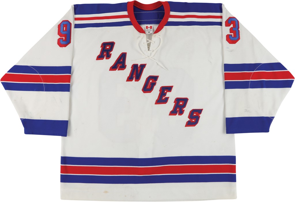 - 2002-03 Petr Nedved New York Rangers NHL Game Worn Jersey