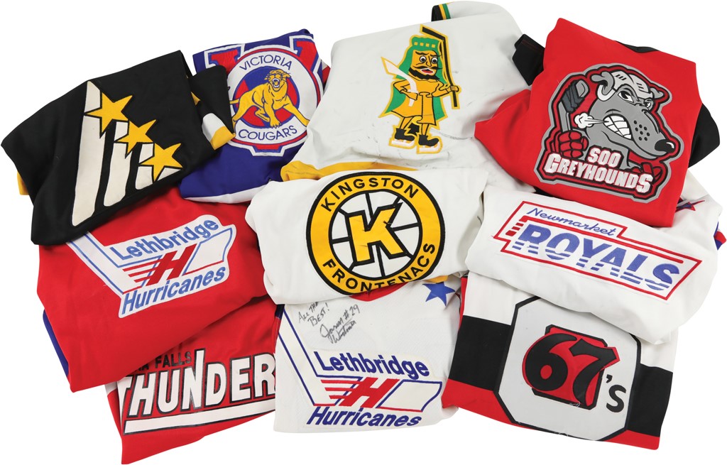 - WHL & OHL Canadian Hockey League Game Worn Jersey Collection (21)