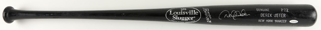 - Circa 1997 Derek Jeter New York Yankees Signed Professional Model Bat (Steiner)