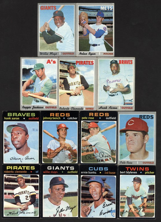 1970-1979 Topps Baseball Collection with Hall of Famers (1,366)