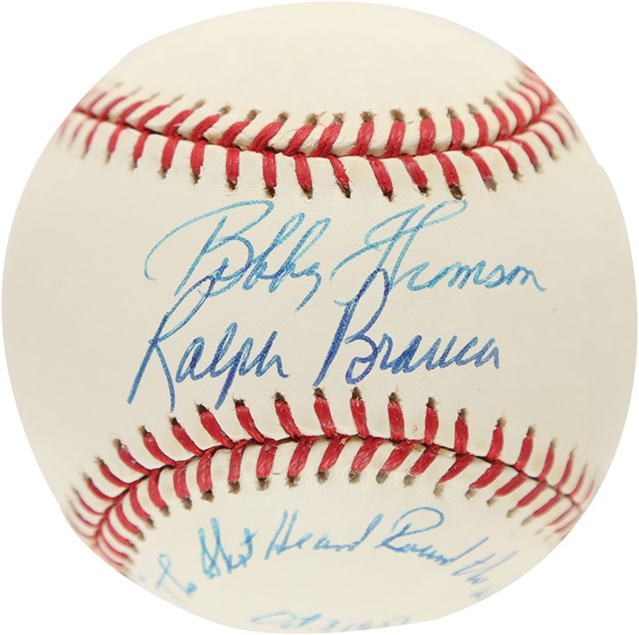 "Shot Heard Round The World" Dual Signed Baseball