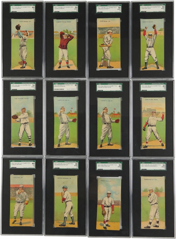 - 1911 T201 Mecca Double Folders SGC Graded Near-Set (48/50) Plus (2)