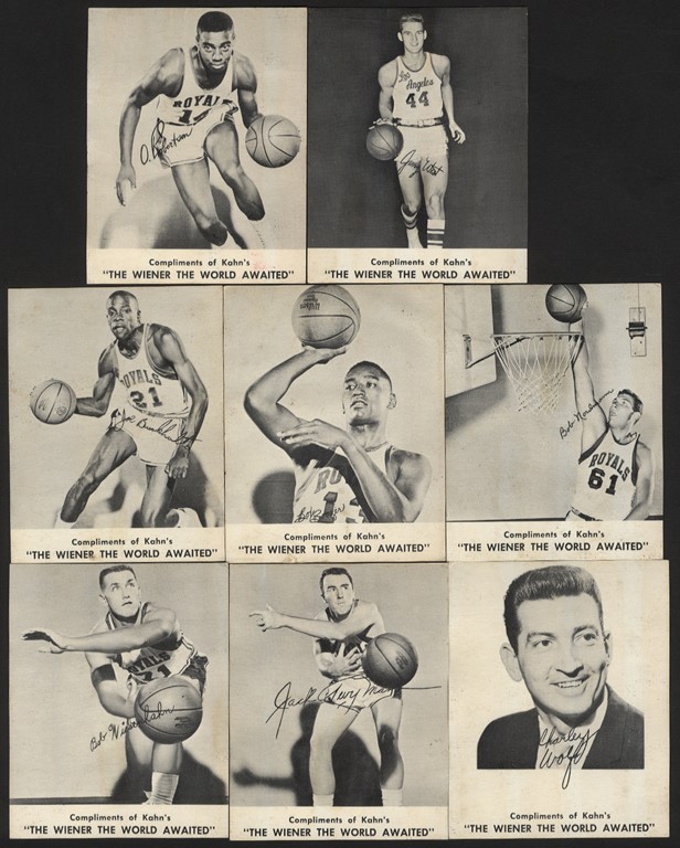 1961-62 Kahn‚s Basketball Partial Set w/West and Robertson (8/12)