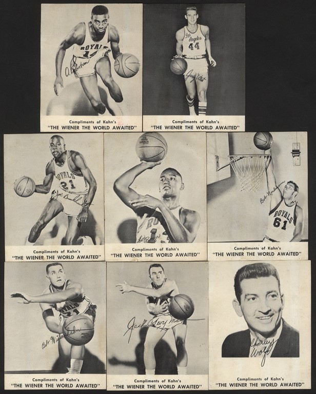 Baseball and Trading Cards - 1961-62 Kahn‚s Basketball Partial Set w/West and Robertson (8/12)