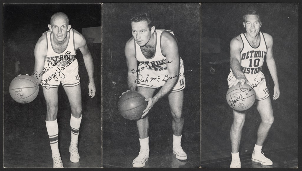 Basketball Cards - 1957-58 J.D. McCarthy Detroit Pistons Postcards (16)