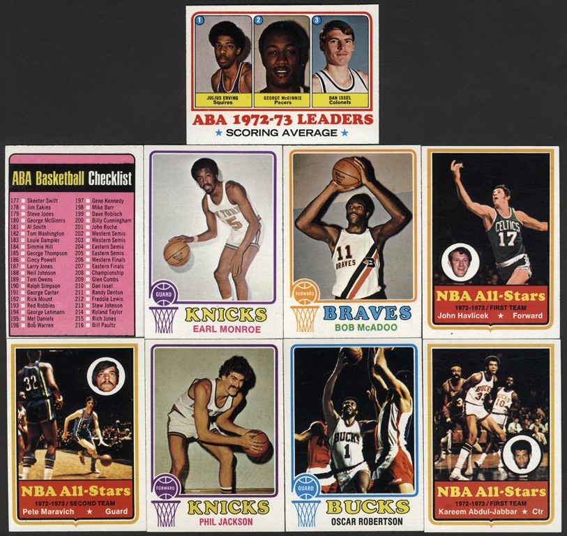 Basketball Cards - 1973-74 Topps Basketball Complete Set