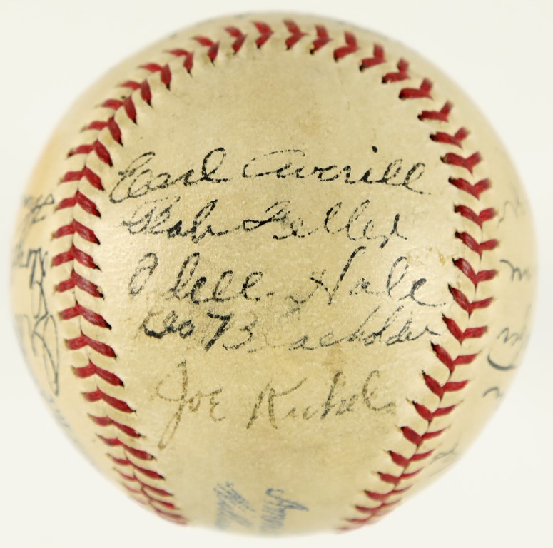 - 1936 Cleveland Indians Team Signed Baseball