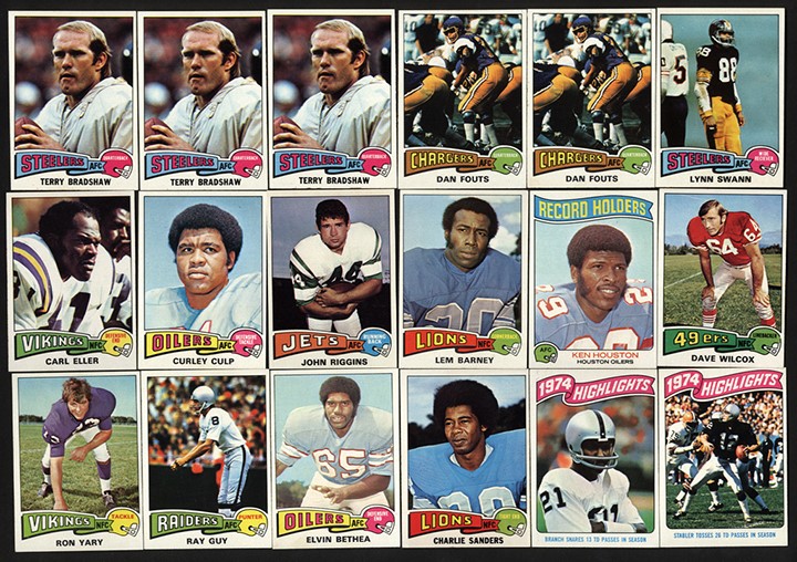 - 1975 Topps Football Collection w/Stars from Vending (761)
