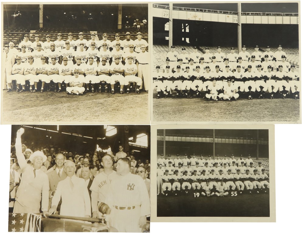 Vintage Sports Photographs - New York Baseball Oversized Photograph Collection with 1913 Giants Panorama - Some PSA Type I (7)