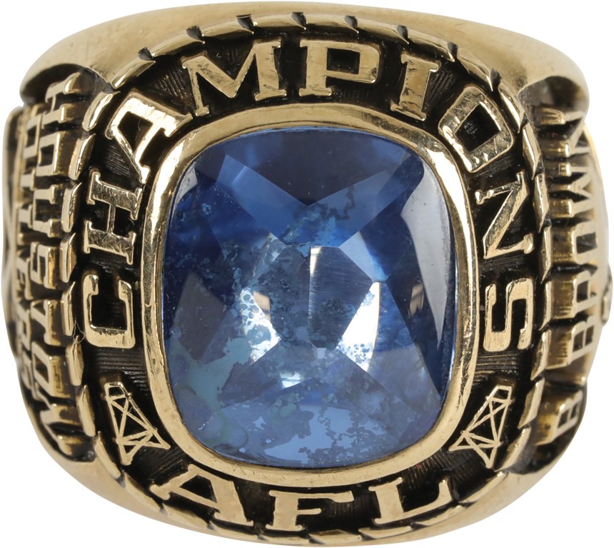 1960 Houston Oilers AFL Championship Ring