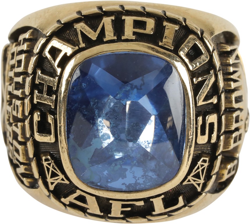 Football - 1960 Houston Oilers AFL Championship Ring