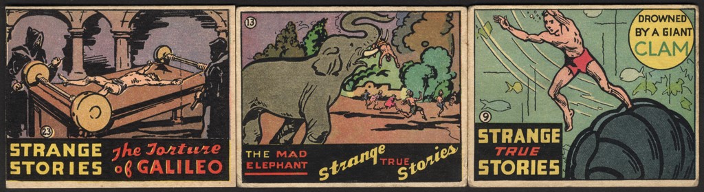 1936 R144 Wolverine Gum ‘Strange True Stories‚ Partial Set (17/24)