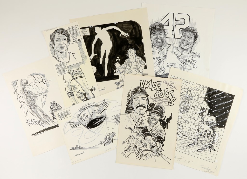 Eddie Germano - From Jackie Robinson to Len Bias Original Cartoon Art by Eddie Germano (7)