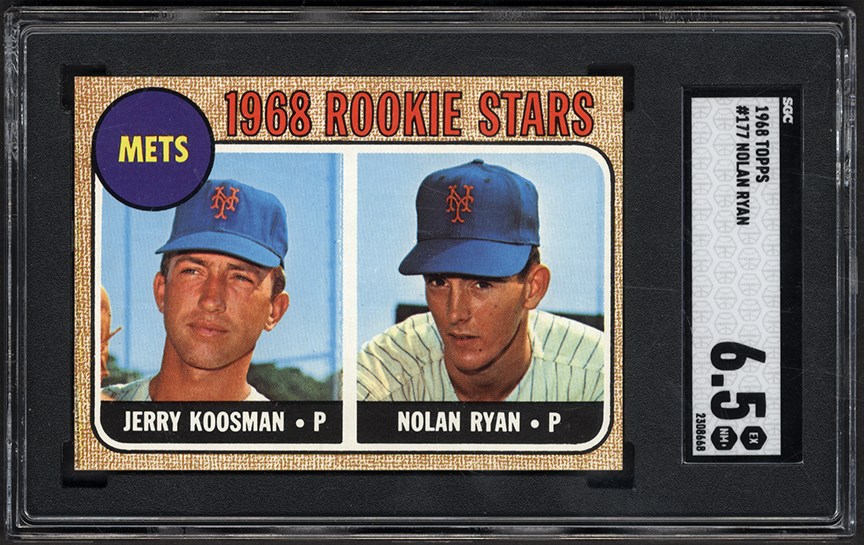 1968 Topps Baseball Nolan Ryan Rookie SGC EX-NM+ 6.5