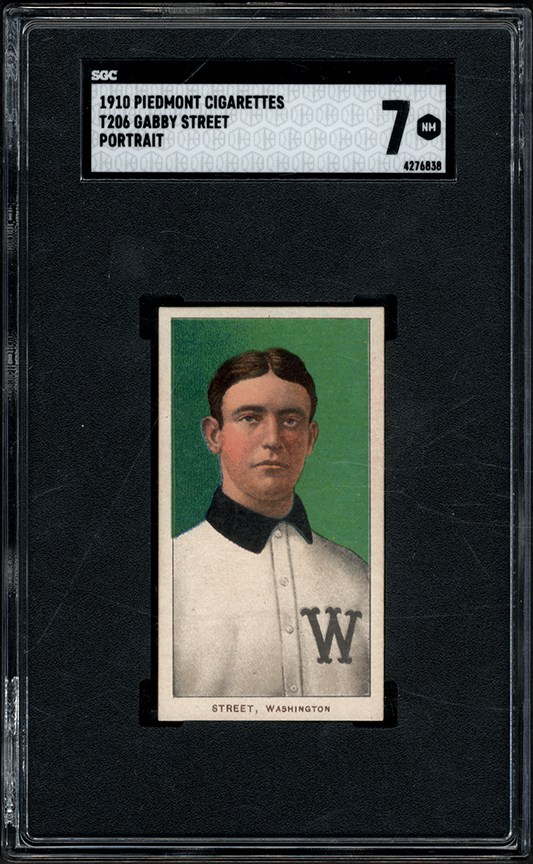 1909 T206 Baseball Piedmont Gabby Street SGC NM 7